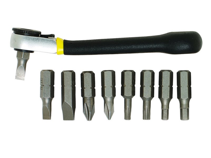 General Tools 80075 Nine-Piece Ratchet Offset Screwdriver Set - Image 1